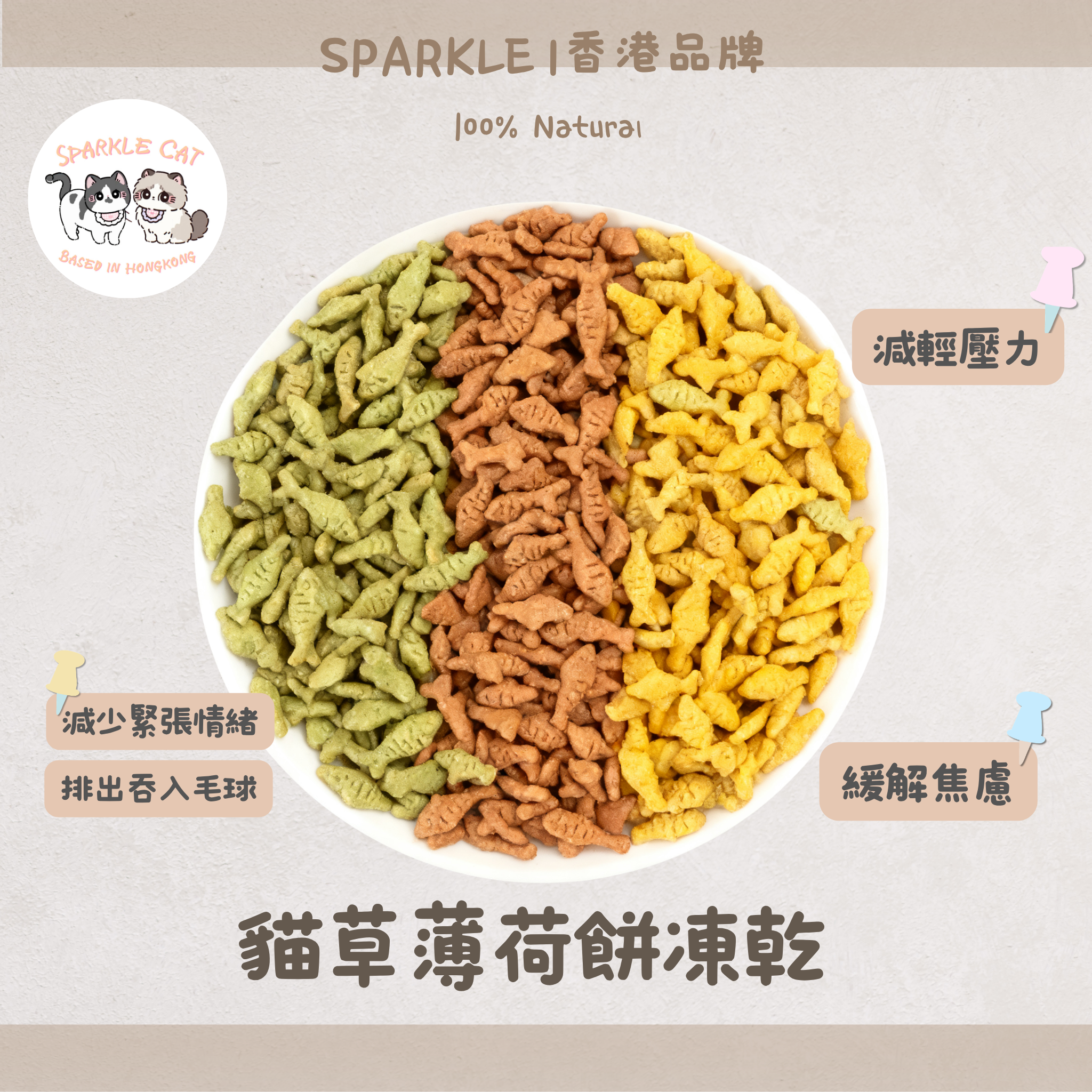 【清新口氣】雙重貓草薄荷餅 - 去除口臭/清潔口腔