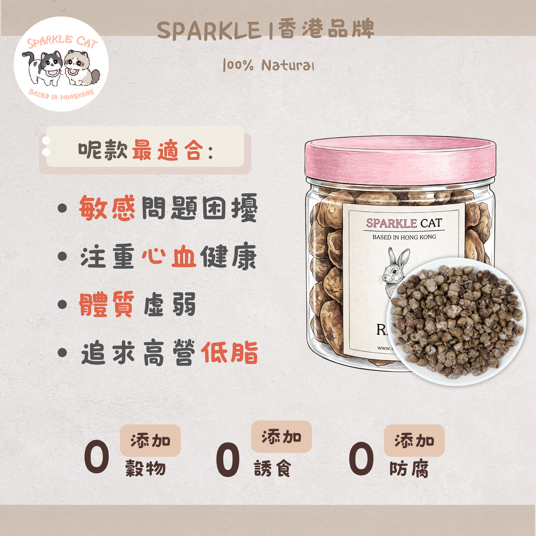 【低脂護心】原顆凍乾兔心 - 高含量牛磺酸/維持心臟機能