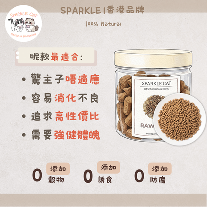 【模擬獵食】主食級．雞肉生骨肉凍乾 | 完美鈣磷比．易吸收長肉配方