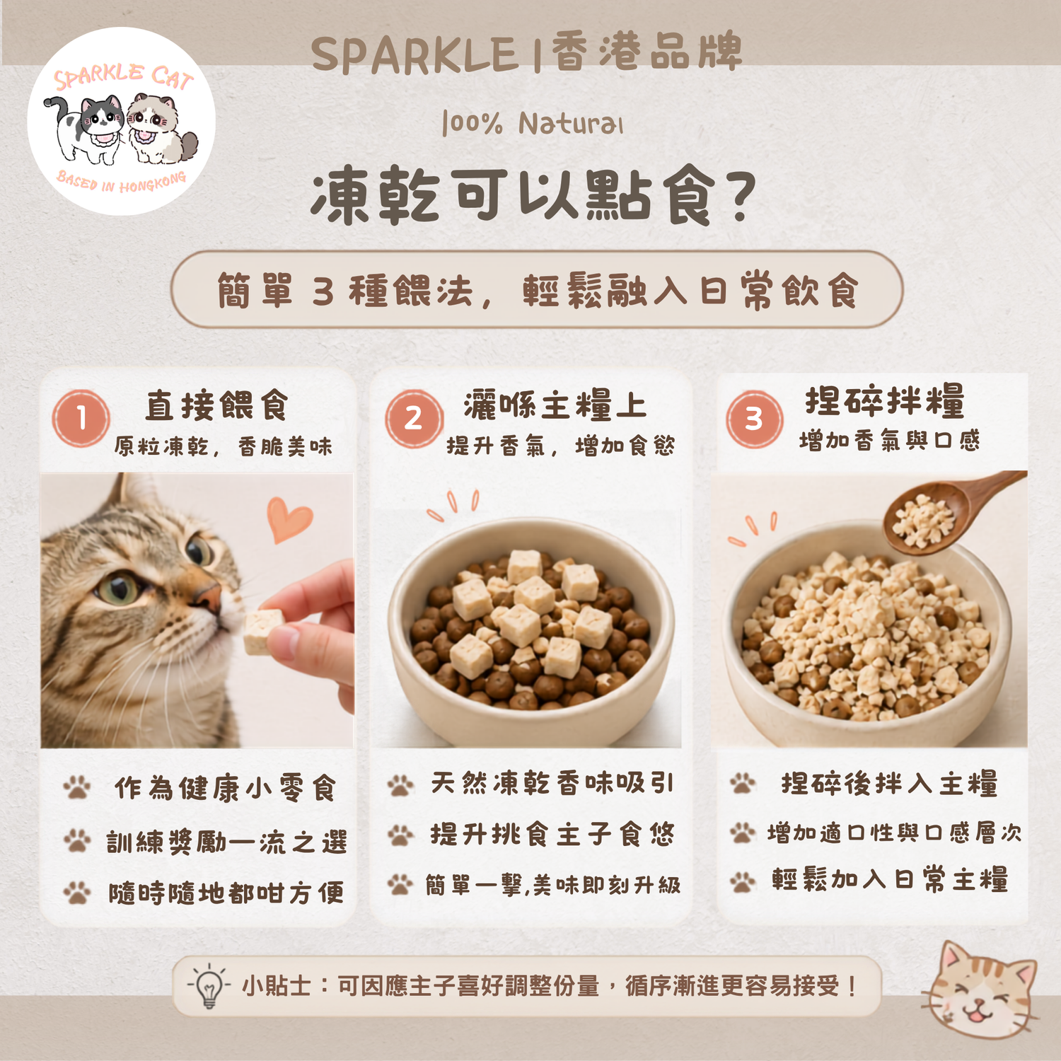 100%純蛋黃凍乾粒 (美毛爆毛)｜天然卵磷脂・人食級