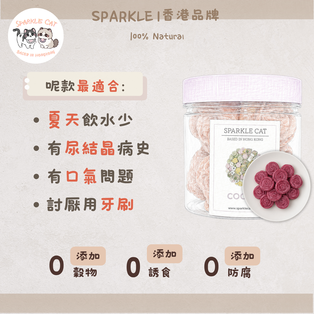 【極致抗氧】蔓越莓玫瑰餅 - 呵護下泌尿道/美毛抗老