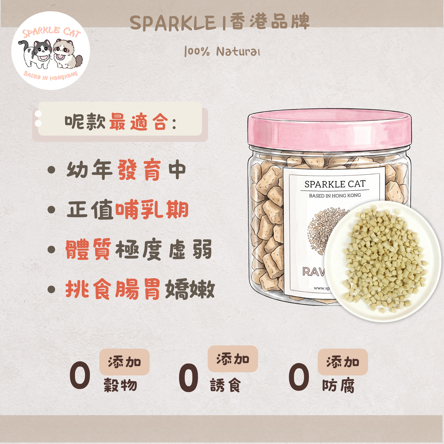 【離乳首選】生骨肉羊奶糕 - 雙重鈣質/守護幼寵發育