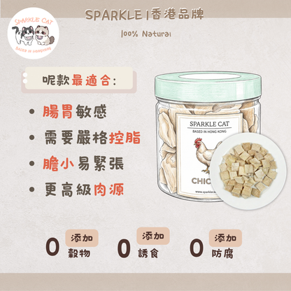 【低脂高蛋白】原切凍乾火雞塊 - 舒緩情緒/超強抗氧化